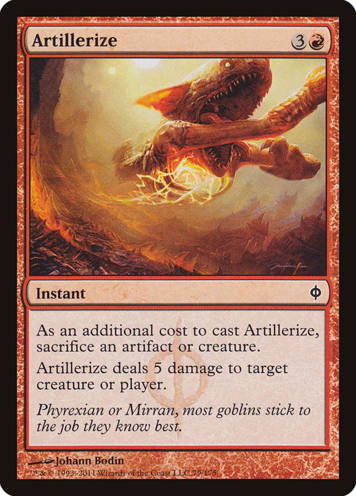 Artillerize [79] [New Phyrexia] [Non-Foil]
