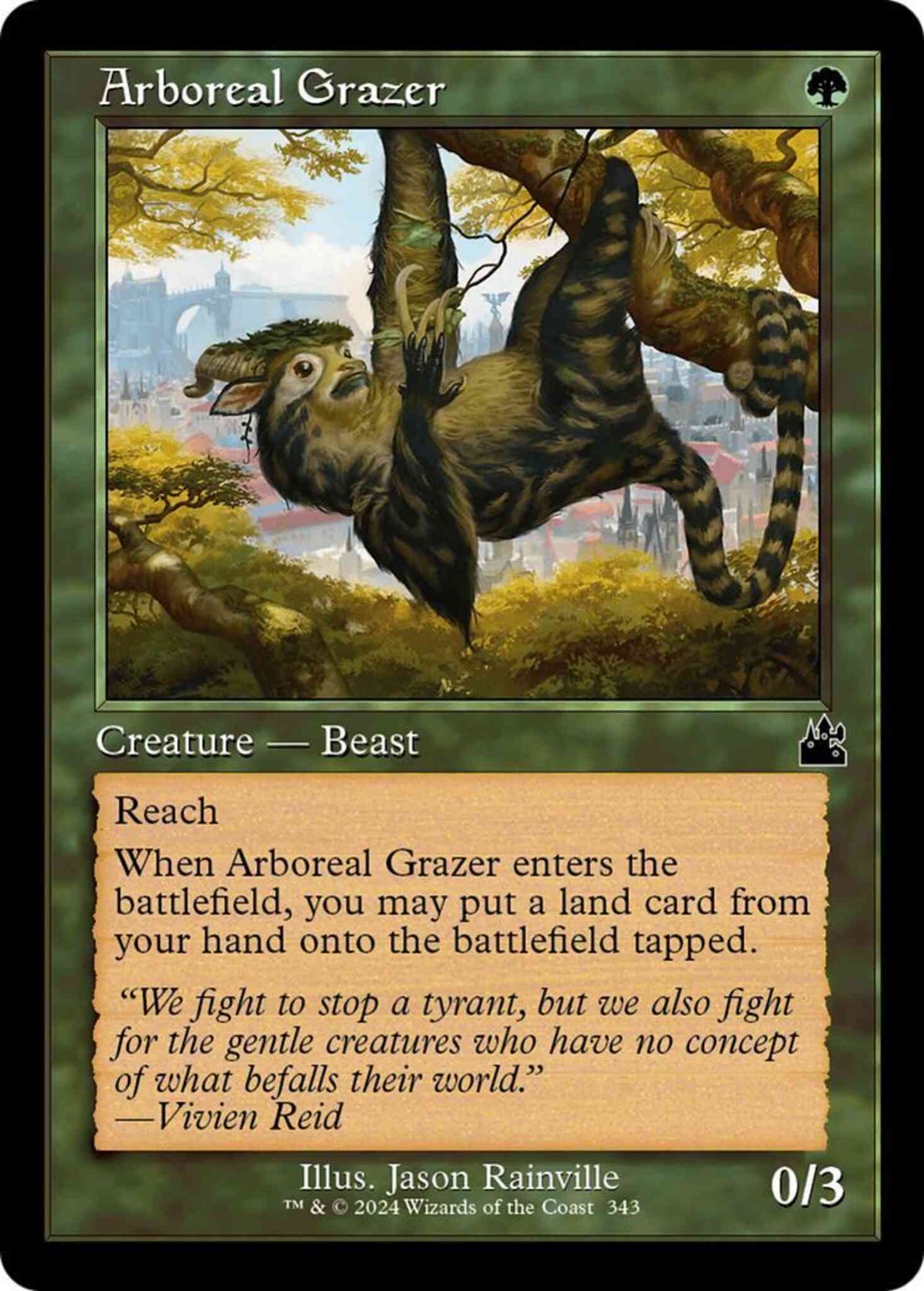 Arboreal Grazer [343] [Retro Frame] [Ravnica Remastered] [Non-Foil]