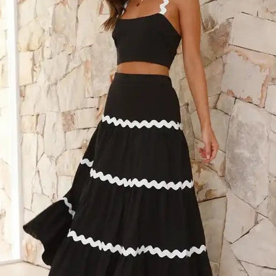 Leh Summer Set of Top with Skirt