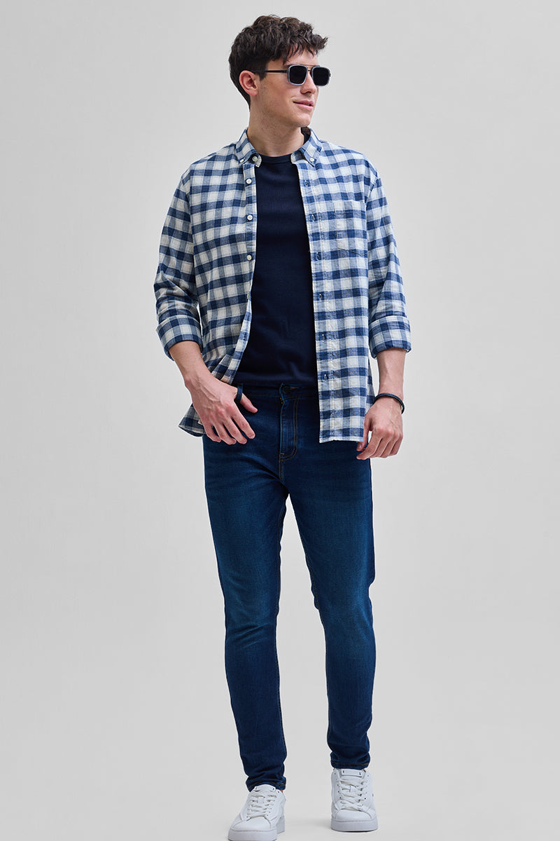 Dark Blue Skinny Fit Jeans