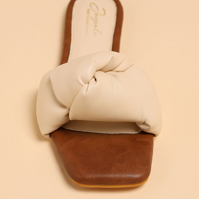 Camel Tale Knoted Flats