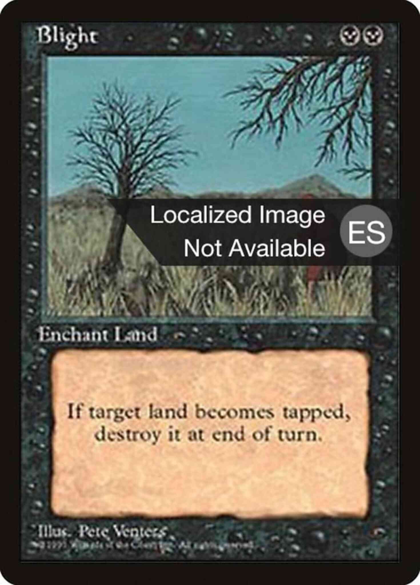 Blight - Spanish [122] [Fourth Edition Black Border: Spanish] [Non-Foil]