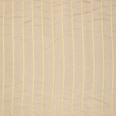 Beige Handloom Banarasi Silk Saree With Floral Jaal Motifs