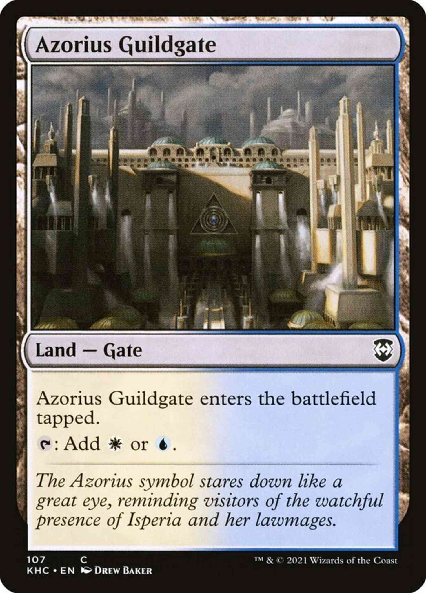 Azorius Guildgate [107] [Kaldheim Commander] [Non-Foil]