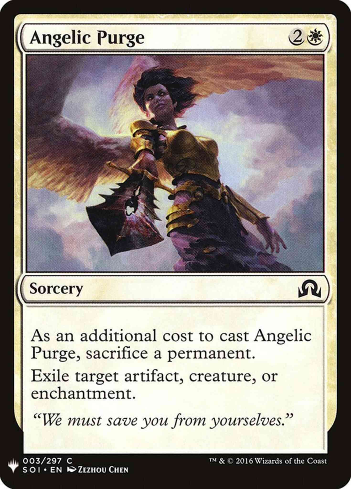 Angelic Purge [SOI-3] [The List] [Non-Foil]