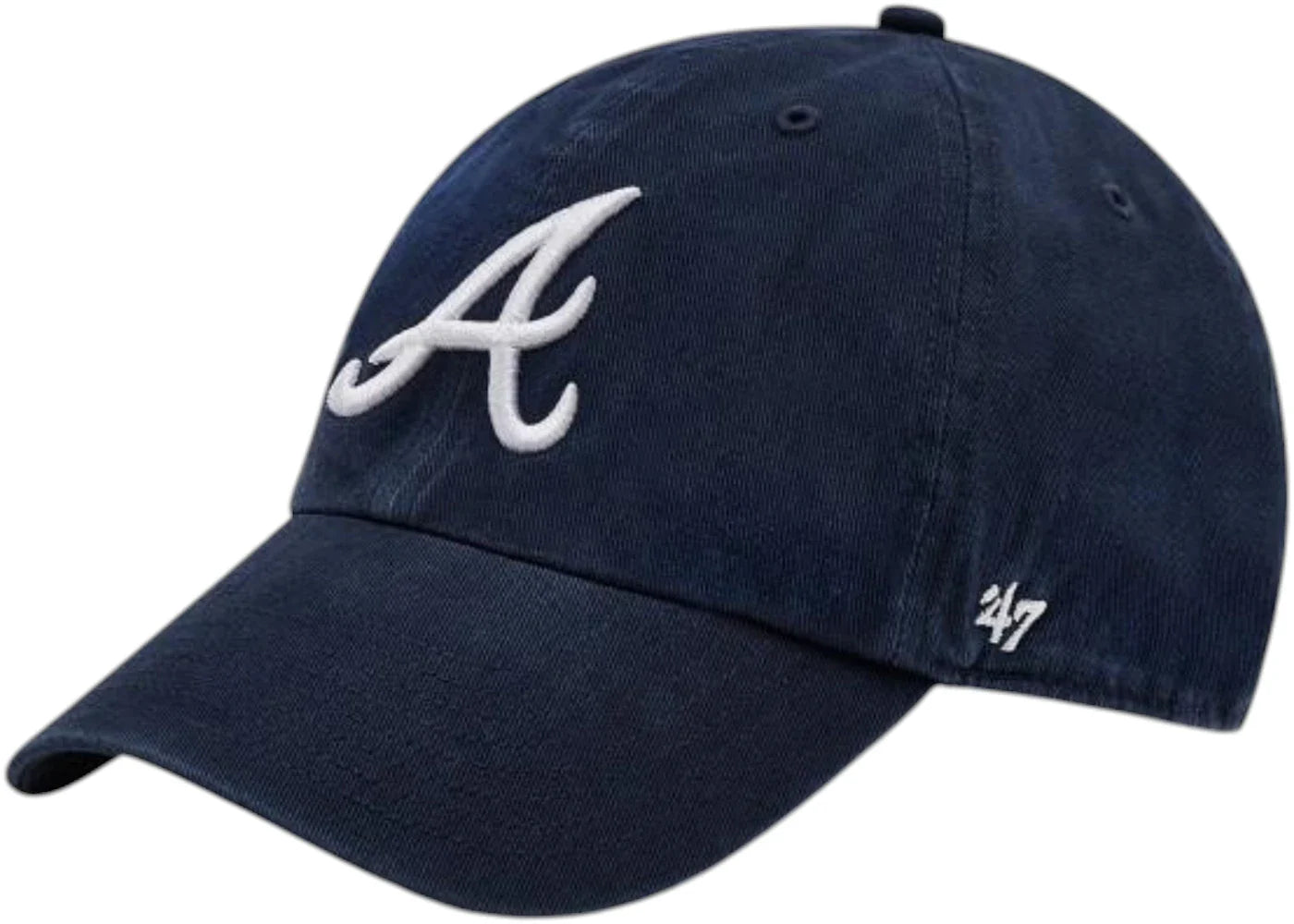 47 Brand MLB Atlanta Braves Clean Up Cap Blue