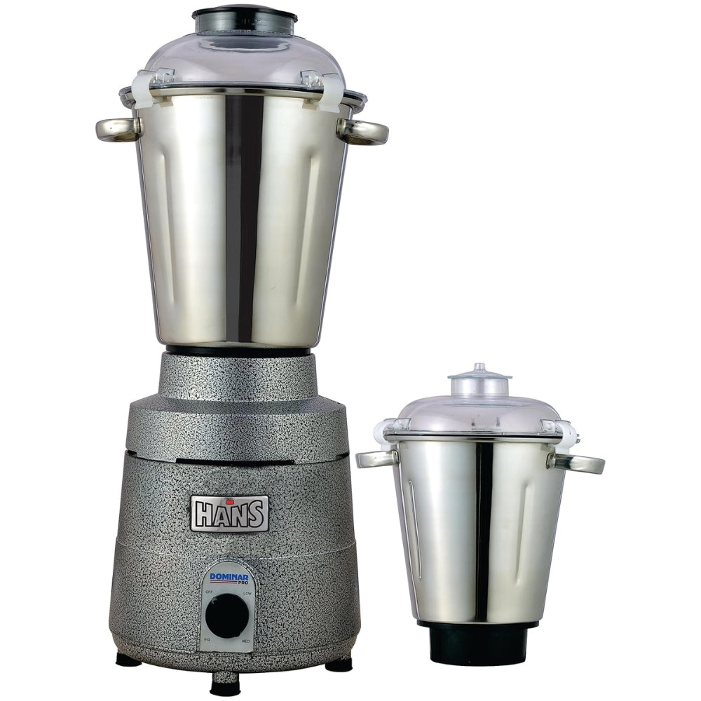 HANS Dominar X Pro 2200 Watts 3 HP Commercial Mixer Grinder With 2 Jar Heavy Duty | Black Grey