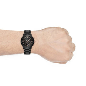 Emporio Armani Giovanni Black Dial Men 43mm