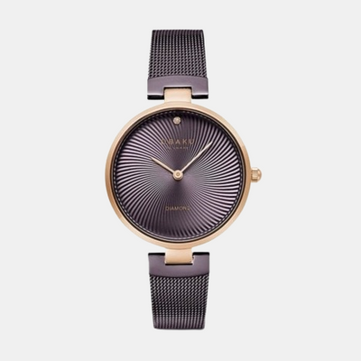Diamant Women Quartz Brown Dial Analog Stainless Steel Watch V256LXVNMN