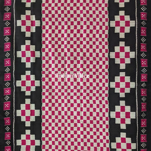 Black Rani Pasapali Theme Designer Contemporary Silk Saree