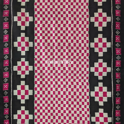 Black Rani Pasapali Theme Designer Contemporary Silk Saree