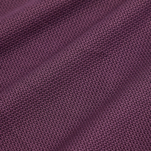 Purple Textured Polo T-Shirt