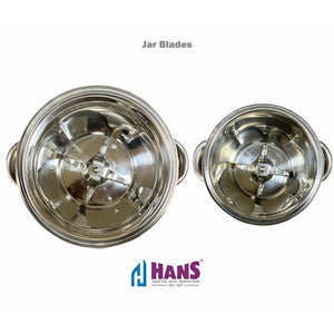 HANS Dominar X Pro 2500 Watts 3.5 HP Commercial Mixer Grinder With 3 Jar Heavy Duty | Black Grey