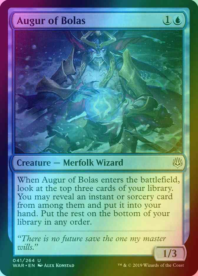 Augur of Bolas [41] [War of the Spark] [Foil]