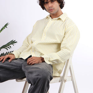 STRIPE PLAIN CERISE SHIRT