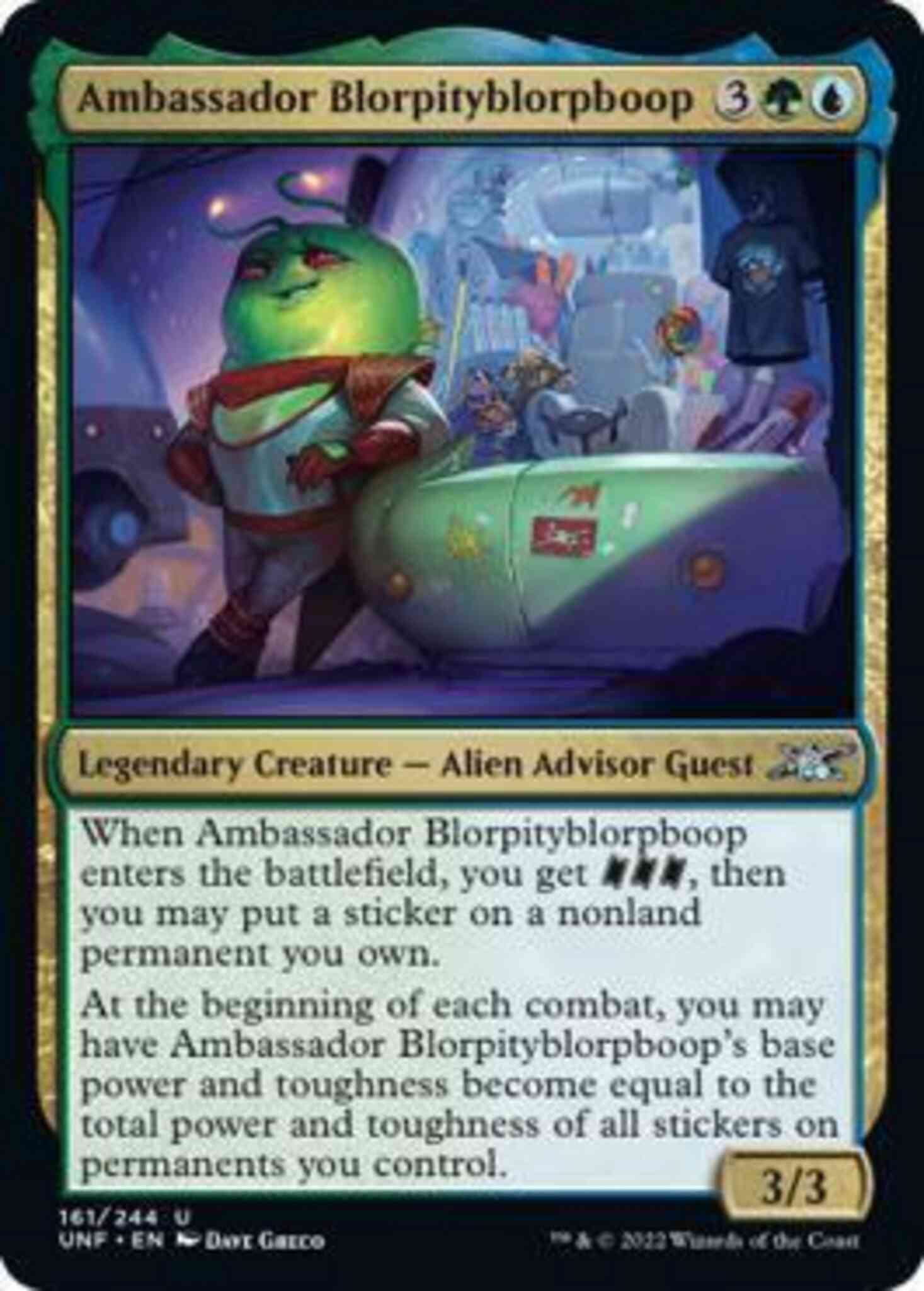 Ambassador Blorpityblorpboop [161] [Unfinity] [Non-Foil]