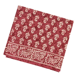 Brown Woven Jaipur Cotton Saree Printed With Flower  Motifs