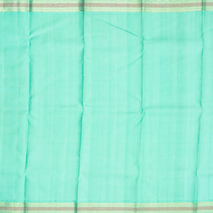 Black Handloom Kanchipuram Korvai Silk Saree With Buttas