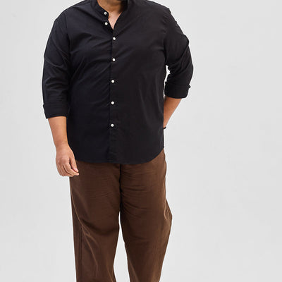 Black Mandarin Shirt