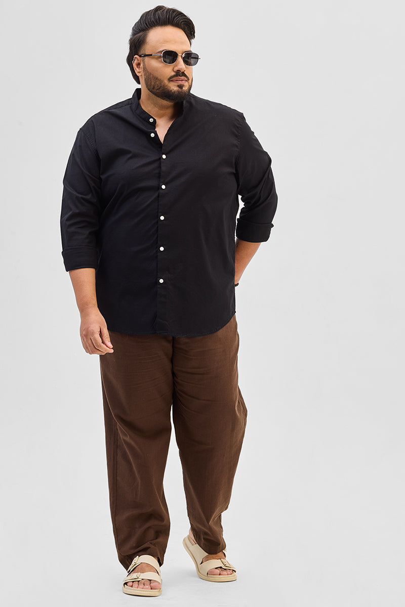 Black Mandarin Shirt