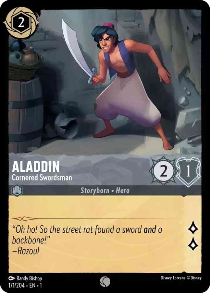 Aladdin - Cornered Swordsman - 171/204 [The First Chapter] [Cold Foil]