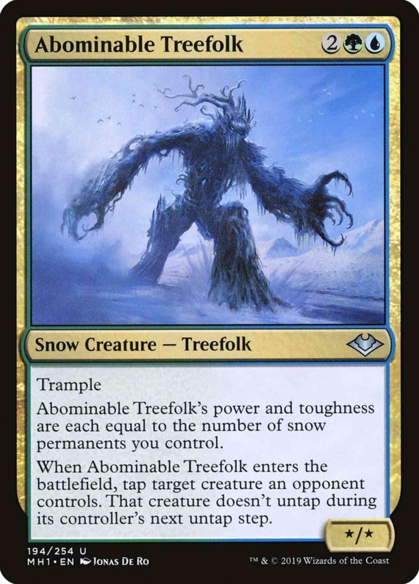 Abominable Treefolk [194] [Modern Horizons] [Non-Foil]
