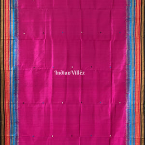 Magenta Odisha Ikat Kathiphera Khandua Silk Saree
