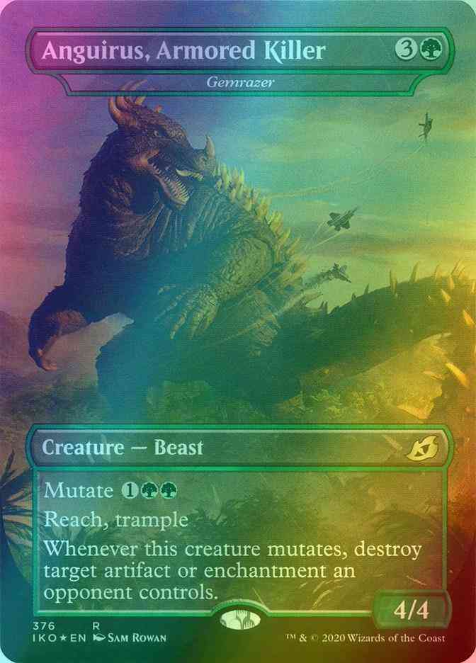 Anguirus, Armored Killer - Gemrazer [376] [Alternate Art] [Godzilla] [Ikoria: Lair of Behemoths] [Foil]