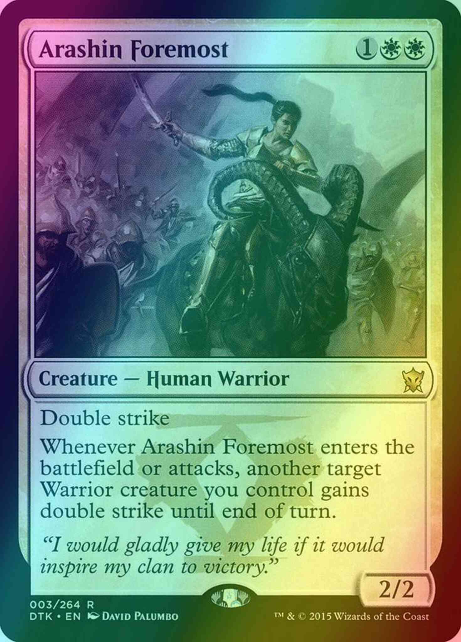 Arashin Foremost [3] [Dragons Of Tarkir] [Foil]