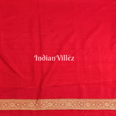 Red Designer Banarasi Meenakari Katan Silk Saree
