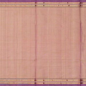 Dusty Pink Handloom Silk Cotton Saree With Parrot Buttas
