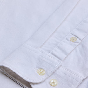 White Solid Oxford Shirt