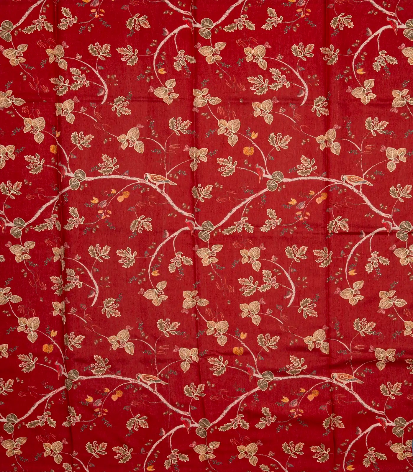 Dark Grey Handloom Tussar Silk Saree With Embroidered Chevron Mirror Motifs