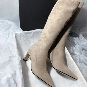 Leona Over Knee Premium Suede Boots