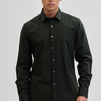 Olive Slim Fit Shirt