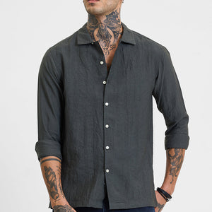 Grey Crinkle Shirt
