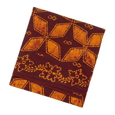 Maroon Sungudi Cotton Saree With Floral Motifs