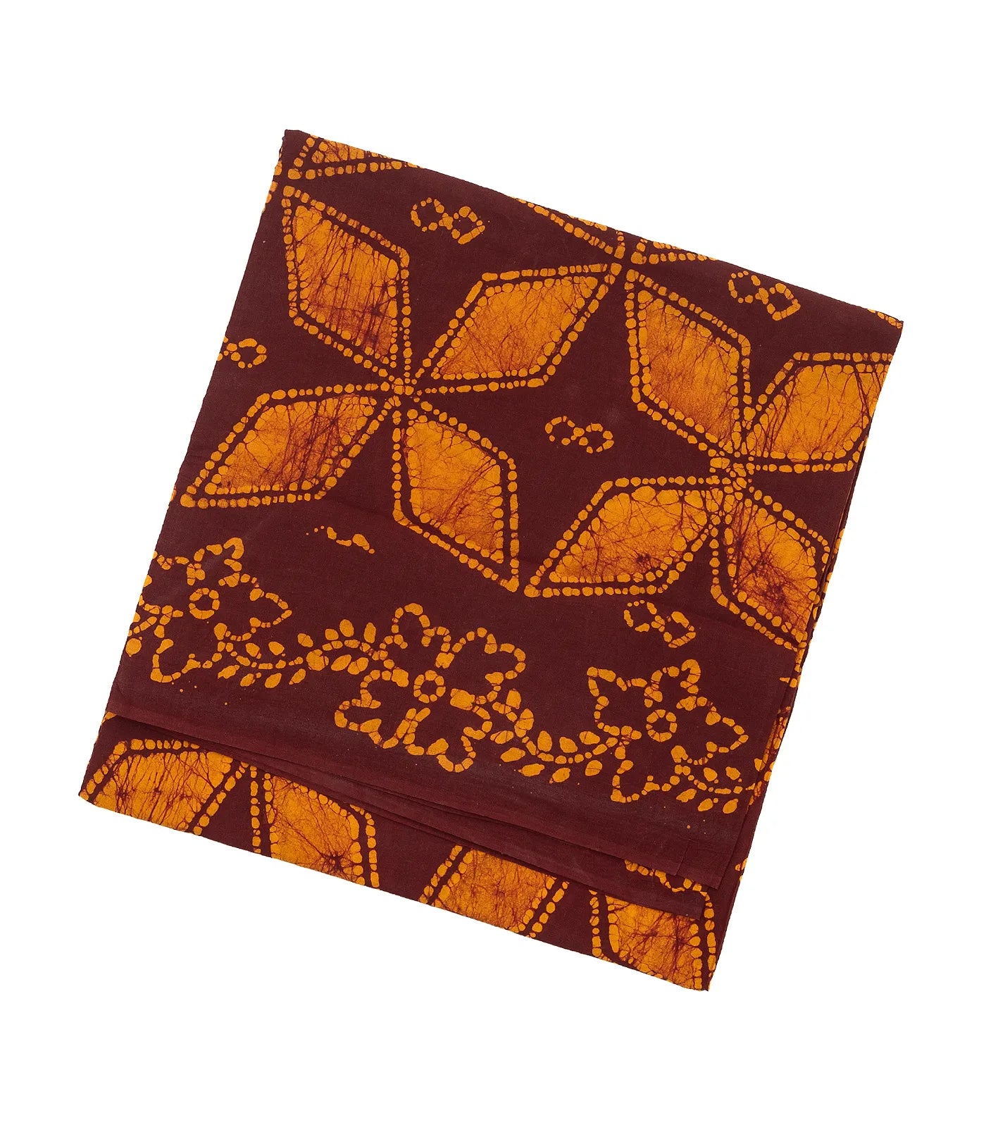 Maroon Sungudi Cotton Saree With Floral Motifs