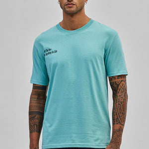 Roll The Dice Turquoise Slim Fit T-Shirt
