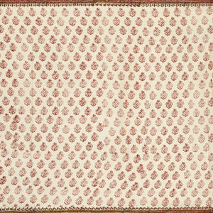 White Woven Jaipur Cotton Saree Printed With Floral Motifs