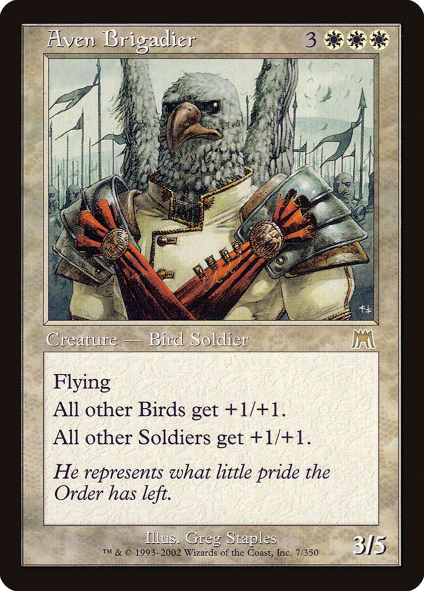Aven Brigadier [7] [Onslaught] [Non-Foil]