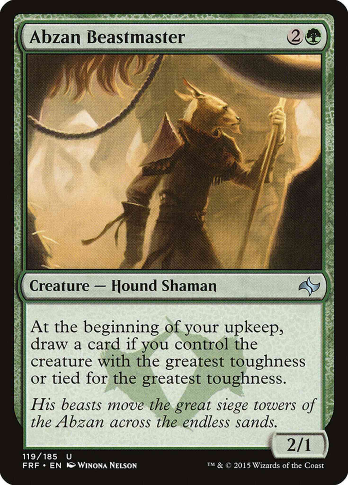 Abzan Beastmaster [119] [Fate Reforged] [Non-Foil]