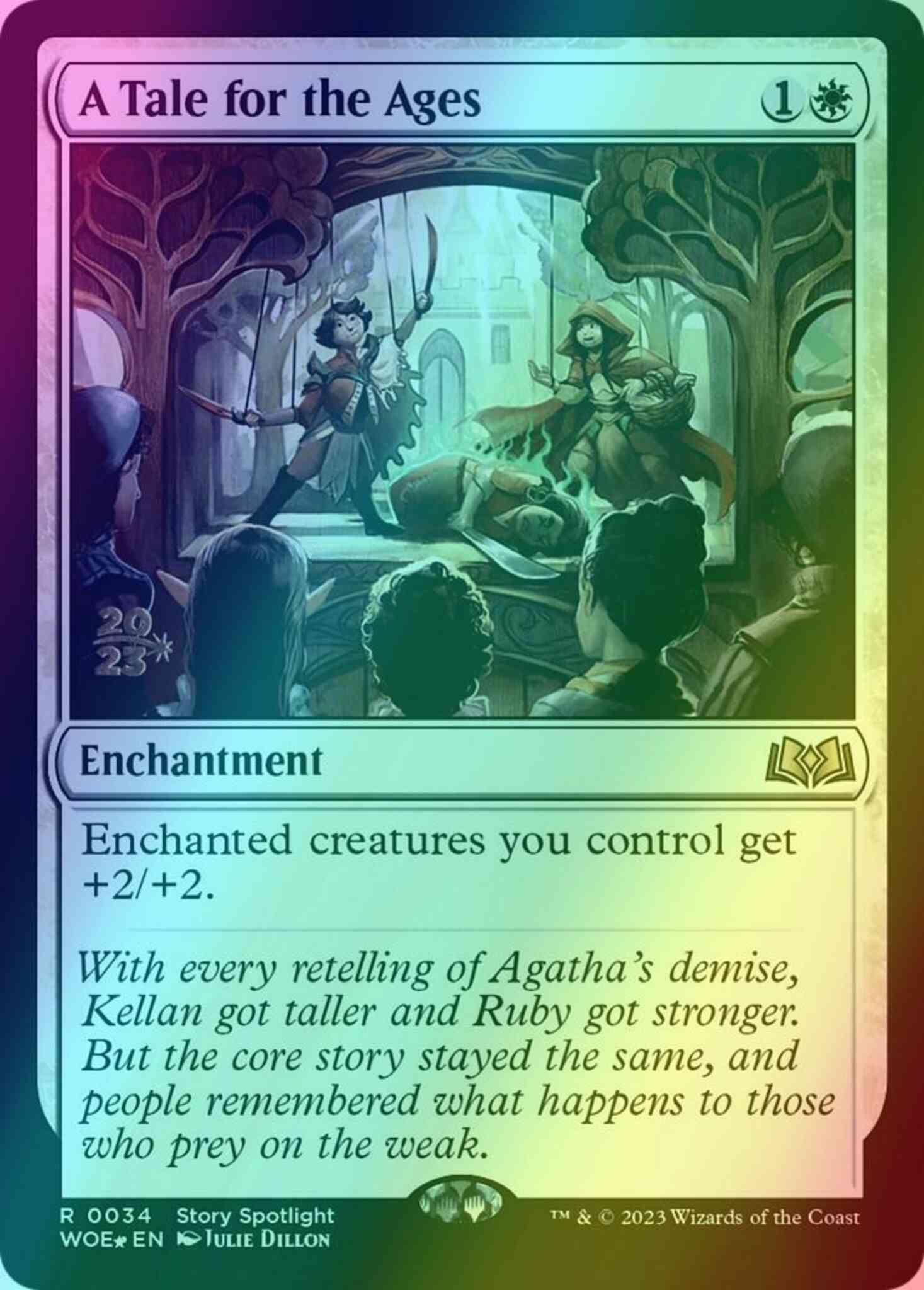 A Tale for the Ages [34s] [Prerelease] [Wilds of Eldraine: Promos] [Foil]