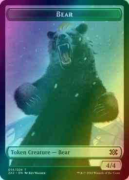 Bear Token (14) // Monk Token (06) [Double Masters 2022: Tokens] [Foil]