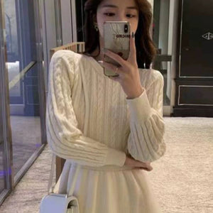 Relena Premium Knitted Woolen Dress