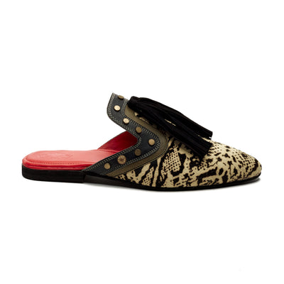Python Cone Mules Women