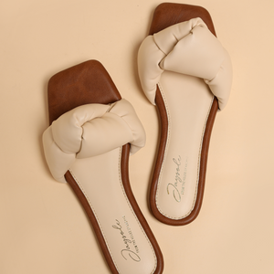 Camel Tale Knoted Flats