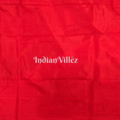 Red Designer Banarasi Katan Silk Saree