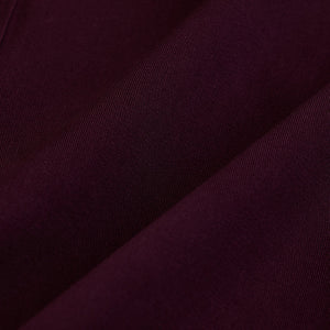 Burgundy Solid Twill Shirt