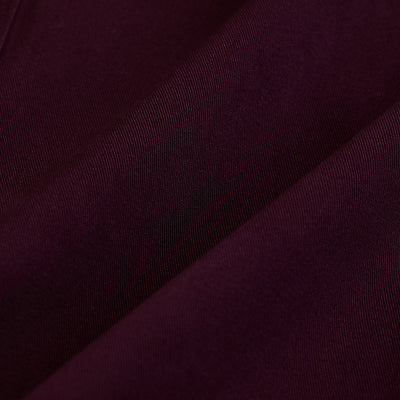 Burgundy Solid Twill Shirt